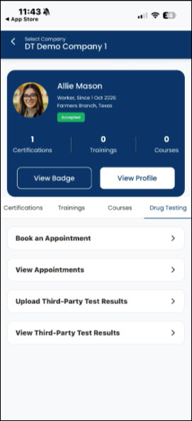 FCA Jobsite app_worker profile