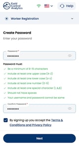 worker access_create password